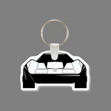 Custom Key Ring & Punch Tag - Corvette Car (Front)