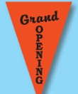 Blank 30' Stock Pre-Printed Message Pennant String-Grand Opening