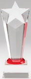 Custom Star Red Glimmer Crystal Tower Trophy Award - 9