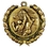 Custom Stock Basketball Male Medal w/ Wreath Edge (1 1/2" ), Price/piece