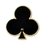 Blank Black Club Lapel Pin, 3/4" W x 3/4" H, Price/piece