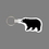 Custom Key Ring & Punch Tag - Bear Tag With Tab, Price/piece