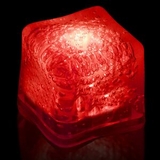 Blank Red Lited Ice Cubes, 1 3/8