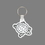 Custom Key Ring & Punch Tag - Turtle Tag W/ Tab, Price/piece