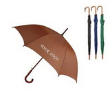 Custom Auto Open Umbrella w/ Hook Handle, 48