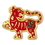 Blank Chinese Zodiac Pin - Year of the Tiger, 1" W x 7/8" H, Price/piece