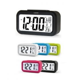 Custom Smart Light LCD Alarm Clocks, 5 3/8" L x 1 3/4" W x 3" H