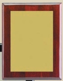 Custom Piano Wood Plaque w/ Plain Gold Plates (10.5