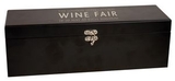 Custom Black matte Single Wine Box, 14 1/4