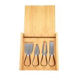 Custom Bamboo Cheese Set with 4 Tools, 8