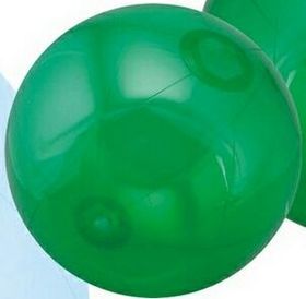 Custom 12" Inflatable Translucent Green Beach Ball