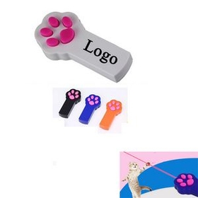 Custom Cat Claw Shape Cat Footprints Laser Pointer Toy, 3.94"" L x 1.18"" W x 0.59"" H