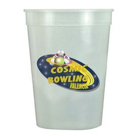 Custom 12 Oz. Nite Glow Stadium Cup (Full Color Digital), 4 3/16" H x 3 3/16" Diameter