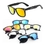 Custom Adult Mirrored Sunglasses, 5 15/16" L x 2" W, Price/piece