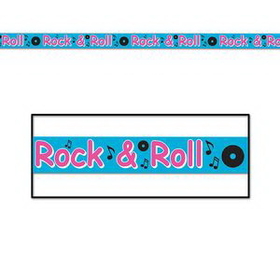Custom Rock and Roll Party Tape, 3" L x 20' W