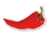 Custom Chili Pepper Magnet - 5.1-7 Sq. In. (30MM Thick), Price/piece