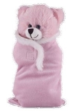 Custom Soft Plush Pink Bear in Baby Sleeping bag 12