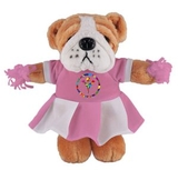 Custom Soft Plush Bulldog in Cheerleader Outfit 12