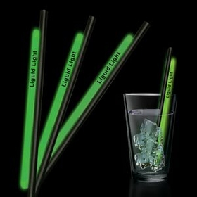 Custom 9" Green Glow Straw
