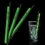 Custom 9" Green Glow Straw, Price/piece