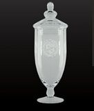 Custom Impressive Glass Award Jar w/ Lid /15