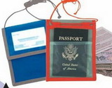 Custom Deluxe Trade Show Badge Holder and Travel Pouch