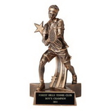Custom Resin Male Tennis Trophy (7 1/2