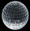 Custom Crystal Ball Paperweight (Golf Ball), 2 1/4" Diameter, Price/piece
