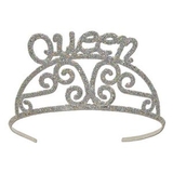 Custom Glittered Metal Queen Tiara