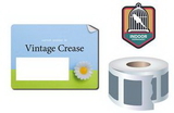 Custom Outdoor Permanent Rectangle Stickers/Decal Roll, 4