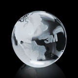 Custom Globe Paperweight - Optical 6