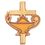 Blank Gold Lamp of Learning w/Cross Award Pin, 3/4" L, Price/piece