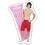 Custom 3.1-5 Sq. In. (B) Magnet - Swimsuit Boy, 30mm Thick, Price/piece