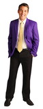 Blank Men's Purple Blazer