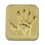 Custom Child/Baby Hand Lapel Pin, 7/16" L X 7/16" W, Price/piece