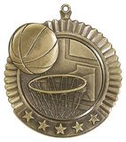 Custom Star Basketball Medal Award, 2.75