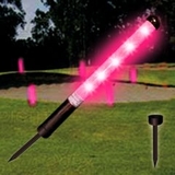 Custom Pink LED New Yardage Marker w/ Spikes