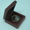 Custom Brass Compass In Wooden Box, 3.5" W x 3.5" L x 1.5" H, Price/piece