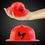 Custom Mini Red Plastic Firefighter Hat, Price/piece