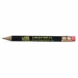 Custom Round Golf Pencil w/ Eraser - 3 1/2