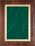 Blank American Walnut Plaque w/ Green Marble Plate & Gold Border (9"x12"), Price/piece