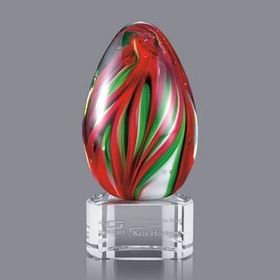 Custom Bermuda Hand Blown Art Glass Award