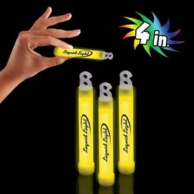Custom Yellow 4" Premium Glow Stick