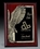 Custom Small Ardmore Golden Eagle Wood Plaque, 8" W X 10" H X 1 1/2" D, Price/piece