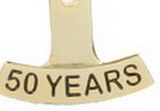 Custom Stock Die Struck Pin (50 Year)