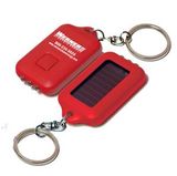 Custom Solar Flashlight Keychain v1 - Red, 2