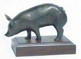 Custom Curiosity Pig Sculpture (6