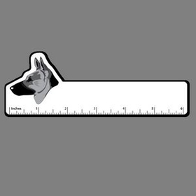 Custom Dog (German, Head) 6 Inch Ruler