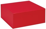 Custom Red Magnetic Closure Gift Box - 10x10x4.5, 10