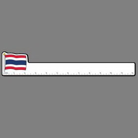 12" Ruler W/ Full Color Flag Of Thailand